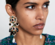 Boucles d&rsquo;Oreilles Croix Baroques Vintage 