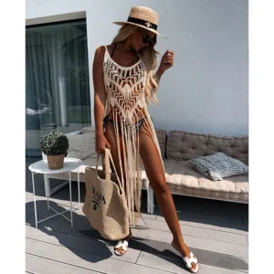 Robe de Plage en Crochet Tunique Bikini